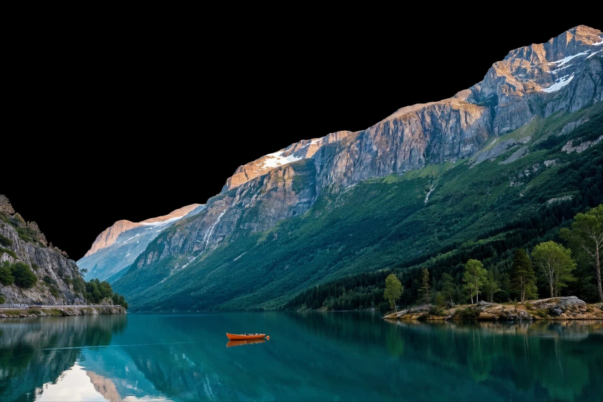 Mountain summit with panoramic view